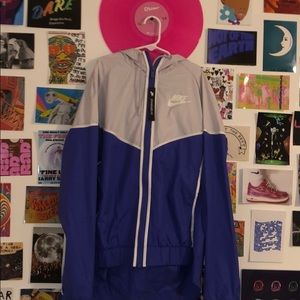 Light Grey & Purple Nike Windbreaker
